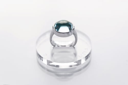 Image of ''Height of the sky'' silver ring with blue topaz · ARX ·