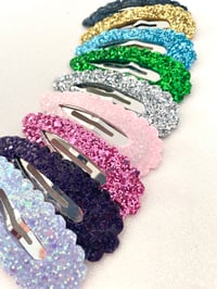 7cm glitter snap clips