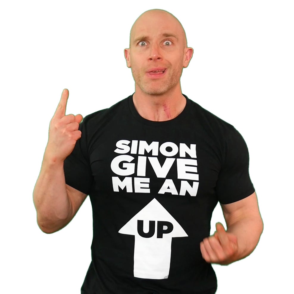 Image of Simon Give Me An Up - Ups & Downs T-Shirt