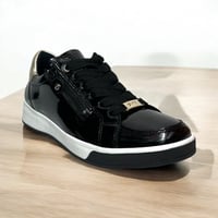 Image 3 of Ara Rei Low Black Patent/ Platin