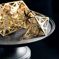 Image 1 of CHRISTMAS HARLEQUIN RHOMBE Gold or Silver