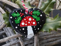 Image 1 of Christmas toadstool hearts