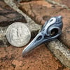 Fancy Bird Skull - Dark Silver