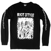 Image of Waybad x Riot Style - No Encore T-Shirt (Long Sleeve / Black)