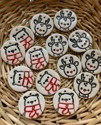 Image 3 of Little Rudolph and Little Bear tags.  Set of 2.