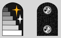Image 2 of Stairway 2" Enamel Pin