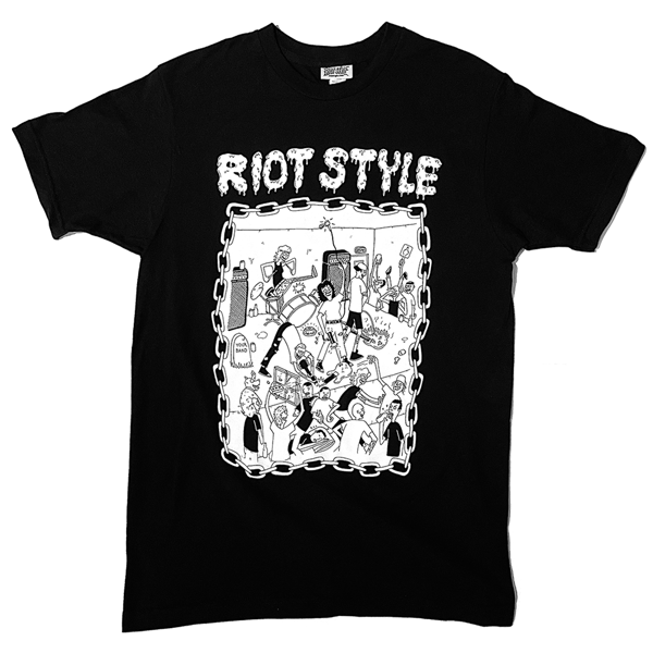 Image of Waybad x Riot Style - No Encore T-Shirt (Short Sleeve / Black)