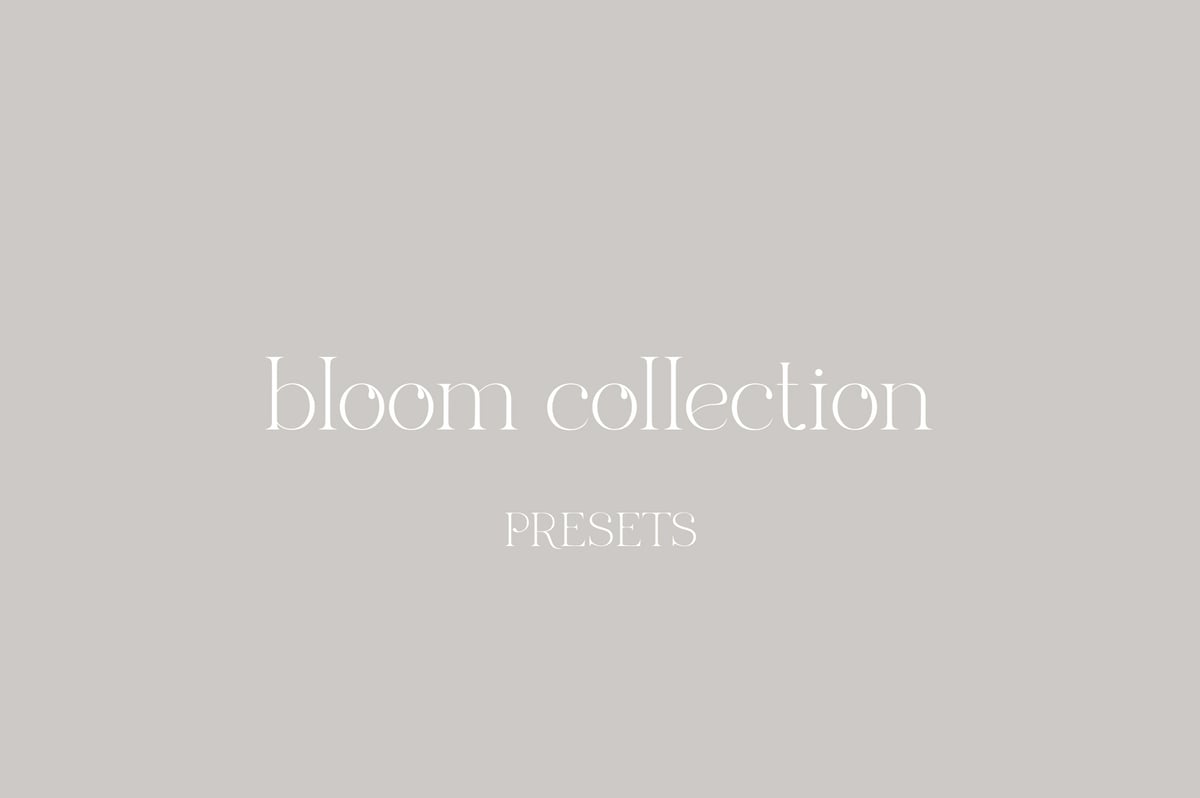 Image of bloom collection | ACR & LR CC presets