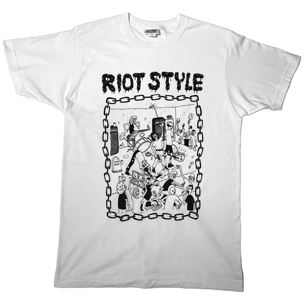 Image of Waybad x Riot Style - No Encore T-Shirt (Short Sleeve / White)