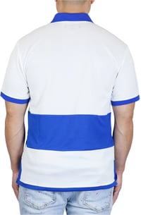 Image 2 of Stay Winning Cream/Royal Soccer Polo Tee