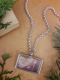 Image 3 of Mothers of America Vintage Postage Stamp Necklace 3WG