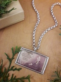 Image 5 of Mothers of America Vintage Postage Stamp Necklace 3WG