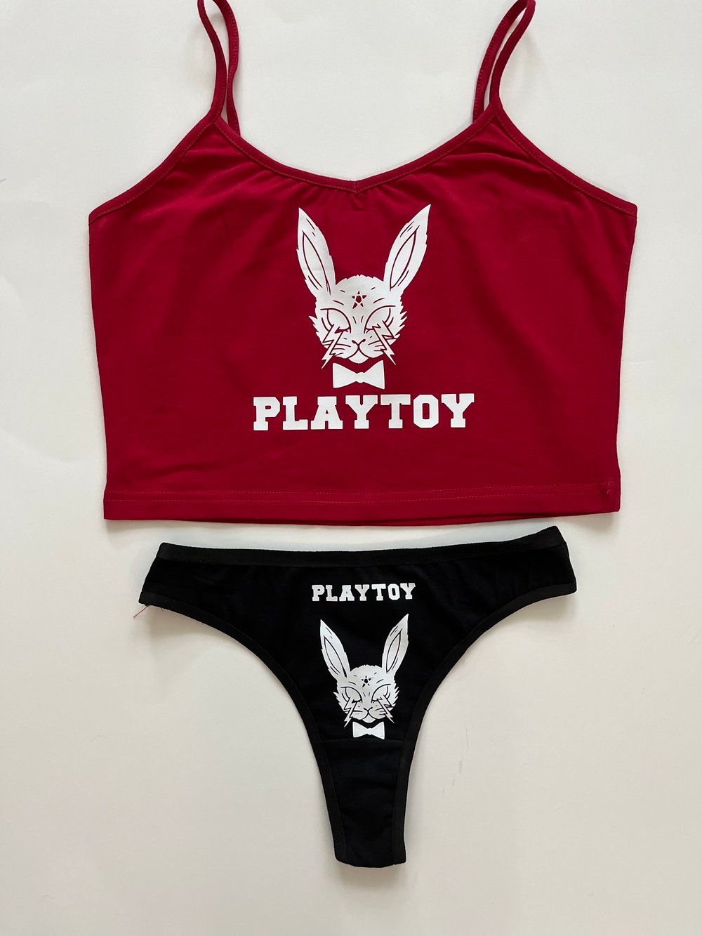 Playtoy bunny thong set