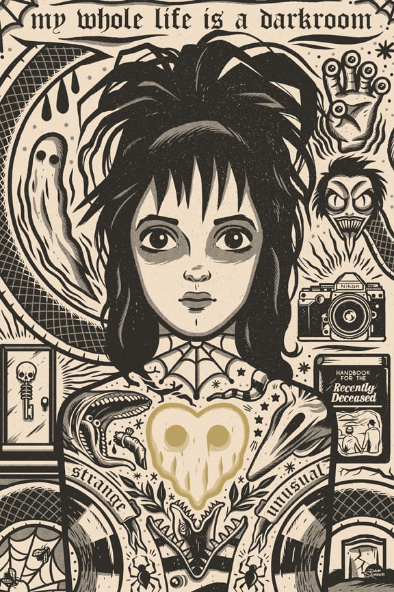 Image of Lydia - Icon Print - Gold Heart Variant