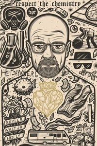 Walter - Icon Print - Gold Heart Variant