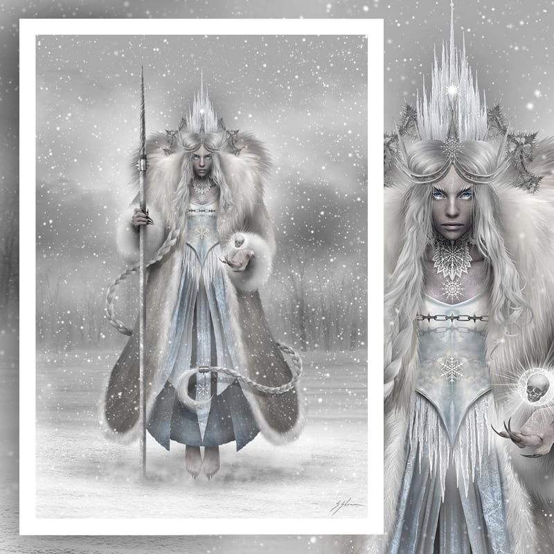THE SNOW QUEEN 12" x 17" Signed Print
