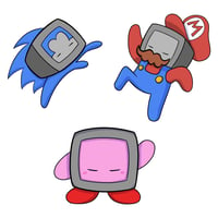 Image 1 of tv gaming stickers