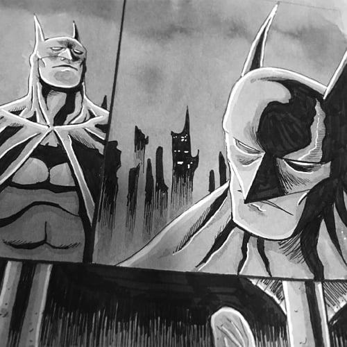Image of SUPERMAN-BATMAN-THE AUTHORITY #1 DC ORIGINAL ART