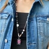 Pink Baby’s Breath - Two-way necklace 