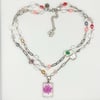 Pink Baby’s Breath - Two-way necklace 