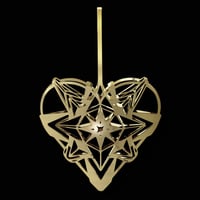 Image 2 of CHRISTMAS HEART - Gold or Silver