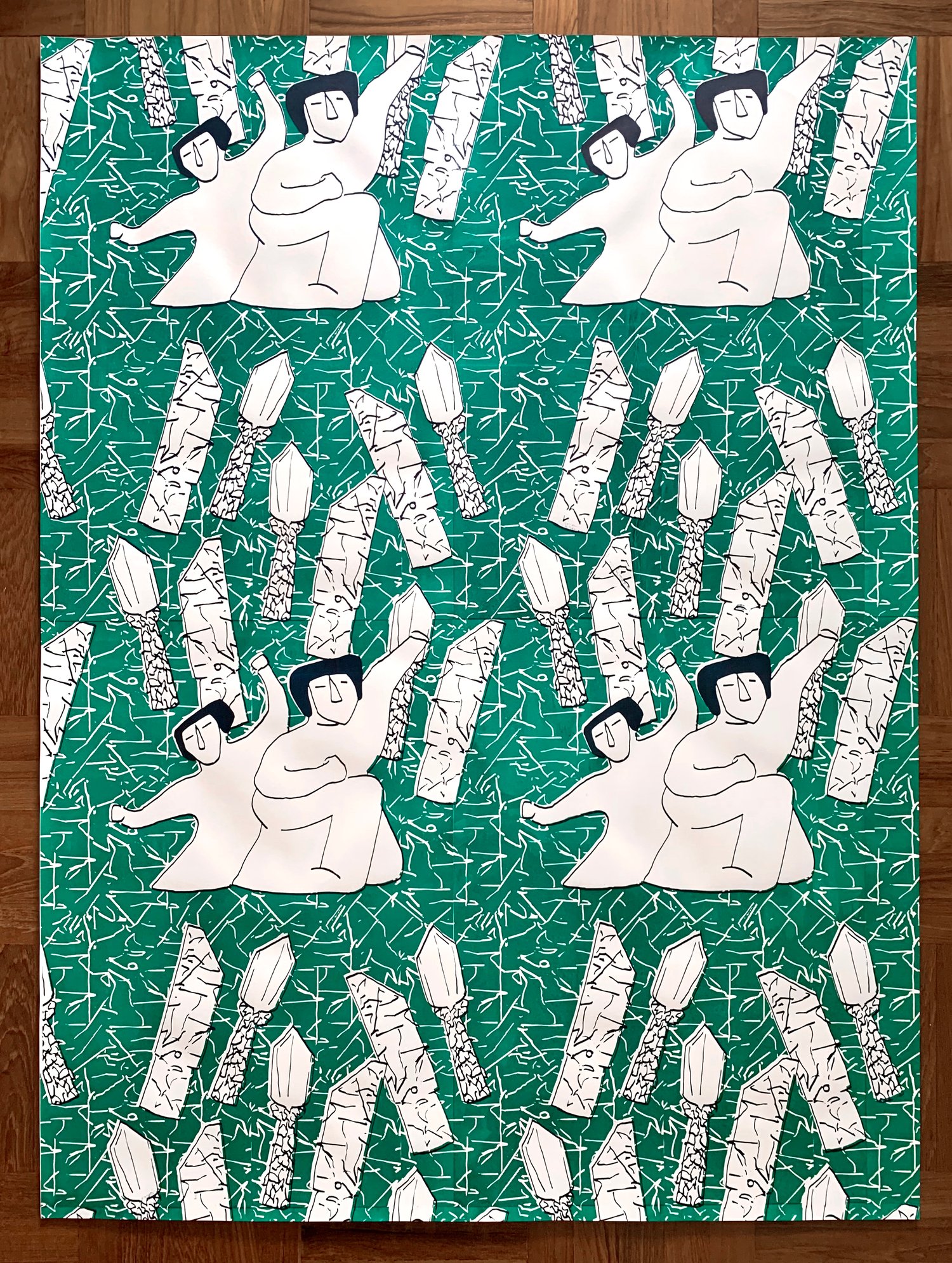 Image of drawing-artefacts-modular-pattern #3