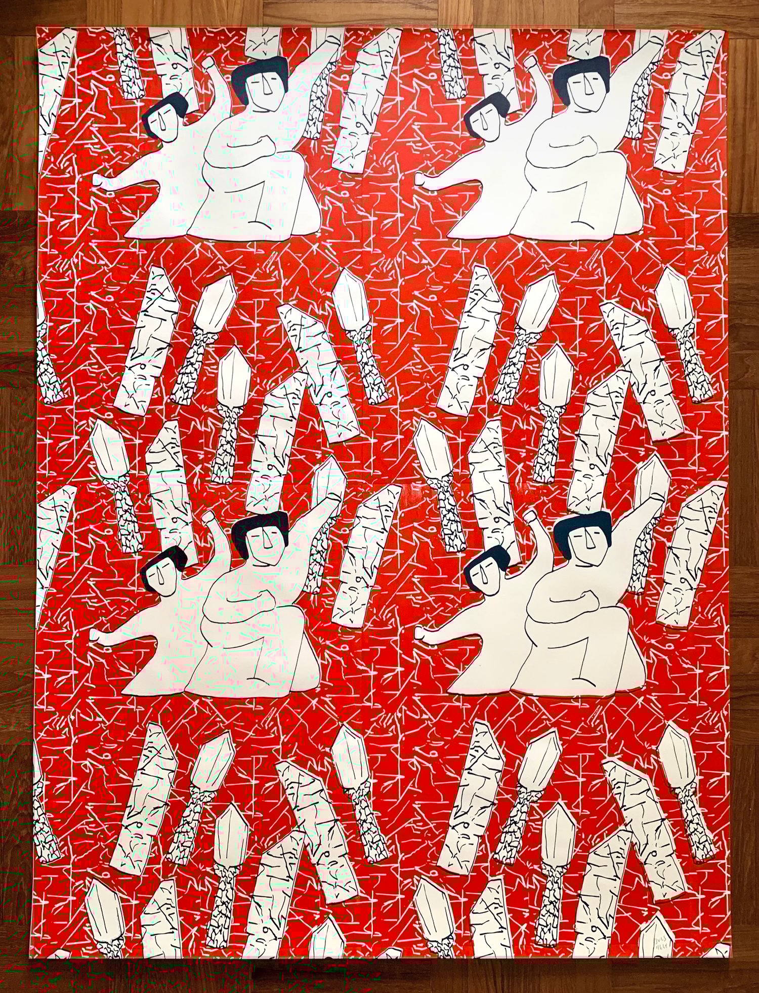 Image of drawing-artefacts-modular-pattern #3