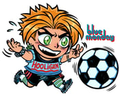 Image of STICKER Blue Monday: Clover Connelly Football/Soccer Hooligan