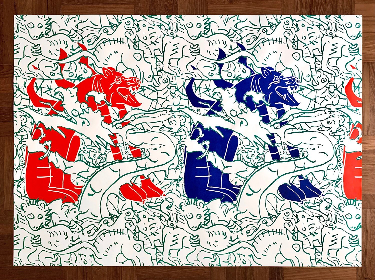 Image of drawing-artefacts-modular-pattern #1