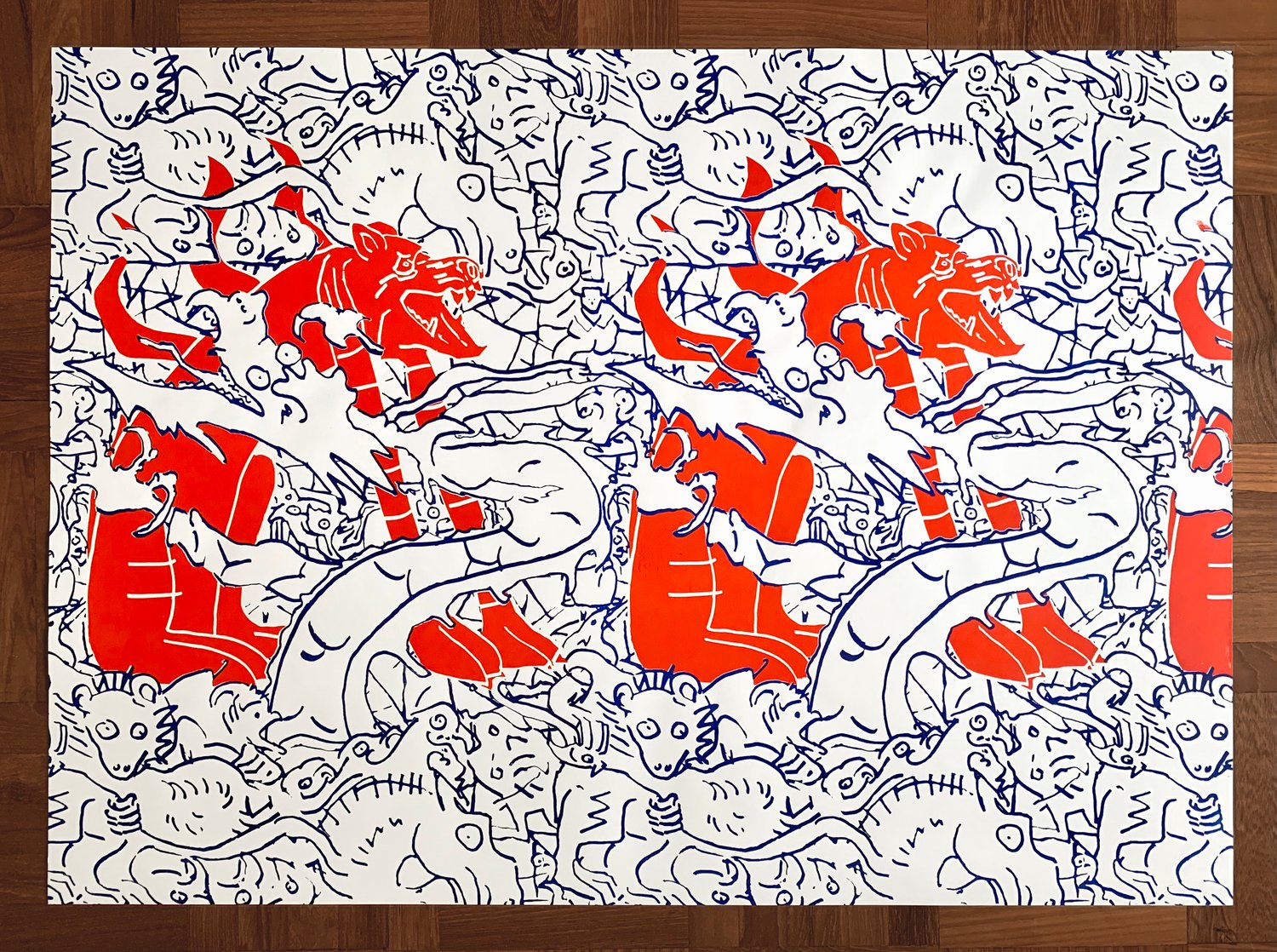 Image of drawing-artefacts-modular-pattern #1