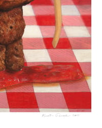 Image 3 of "My Poor Meatball" giclee print