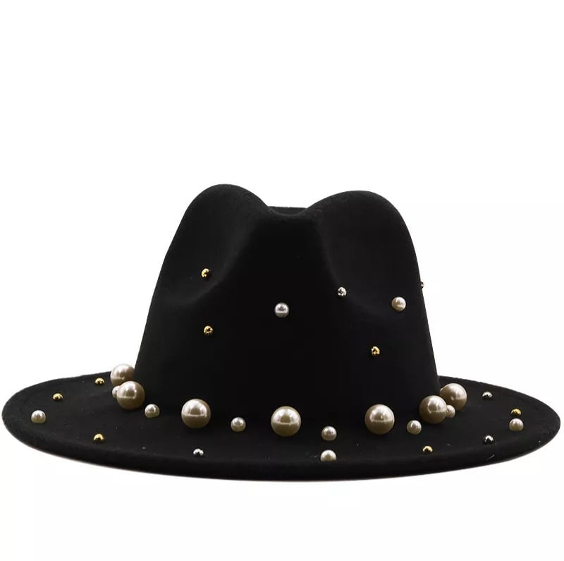 black and gold fedora