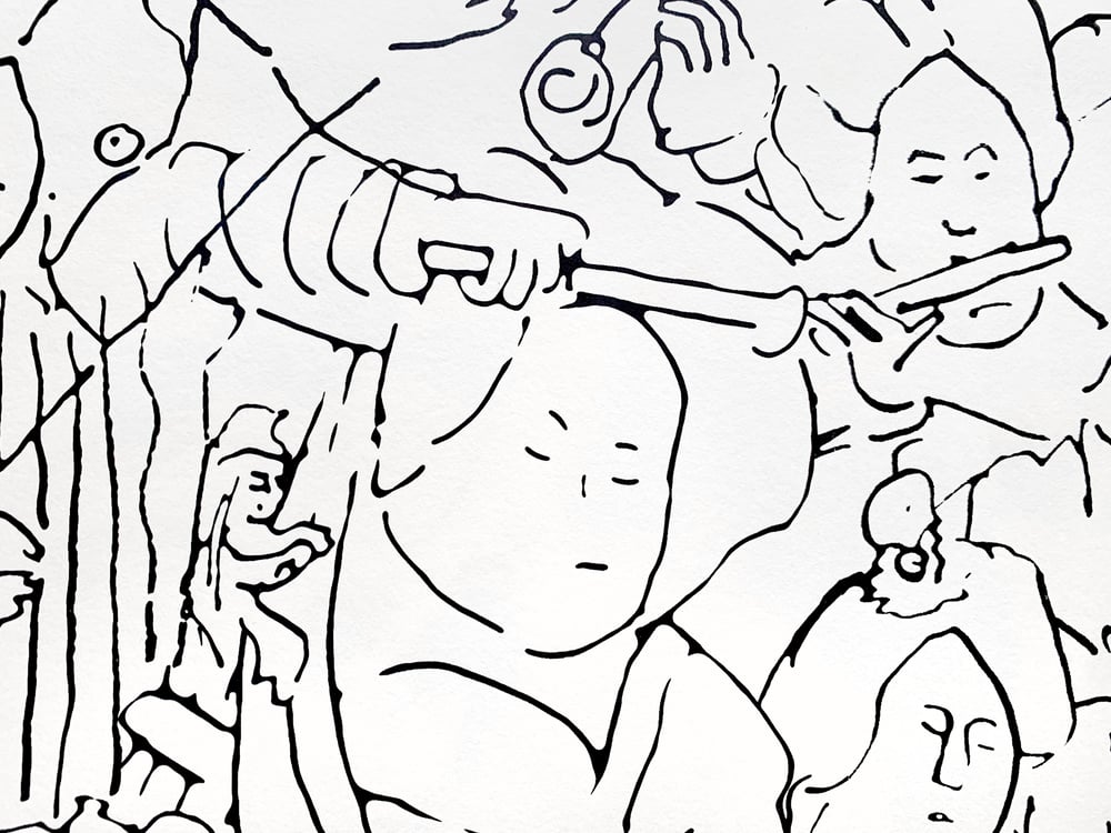 Image of drawing-artefacts-modular-pattern #6
