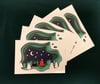 4 + 1 free - Christmas Charity Postcards – Bear