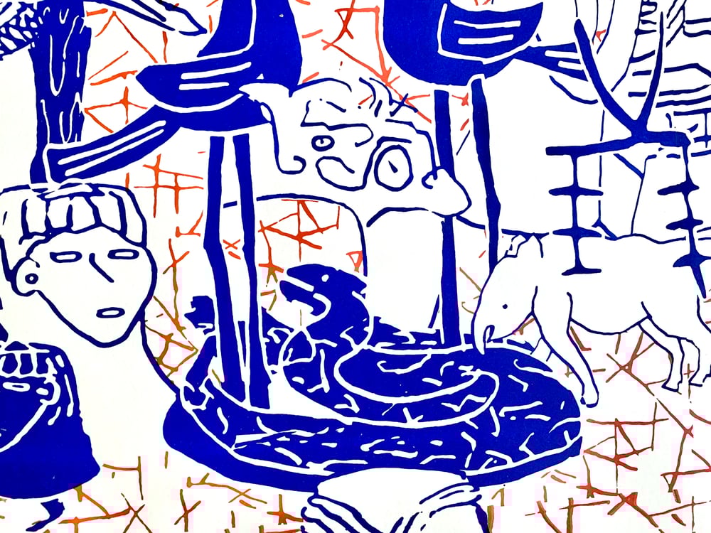 Image of drawing-artefacts-modular-pattern #4