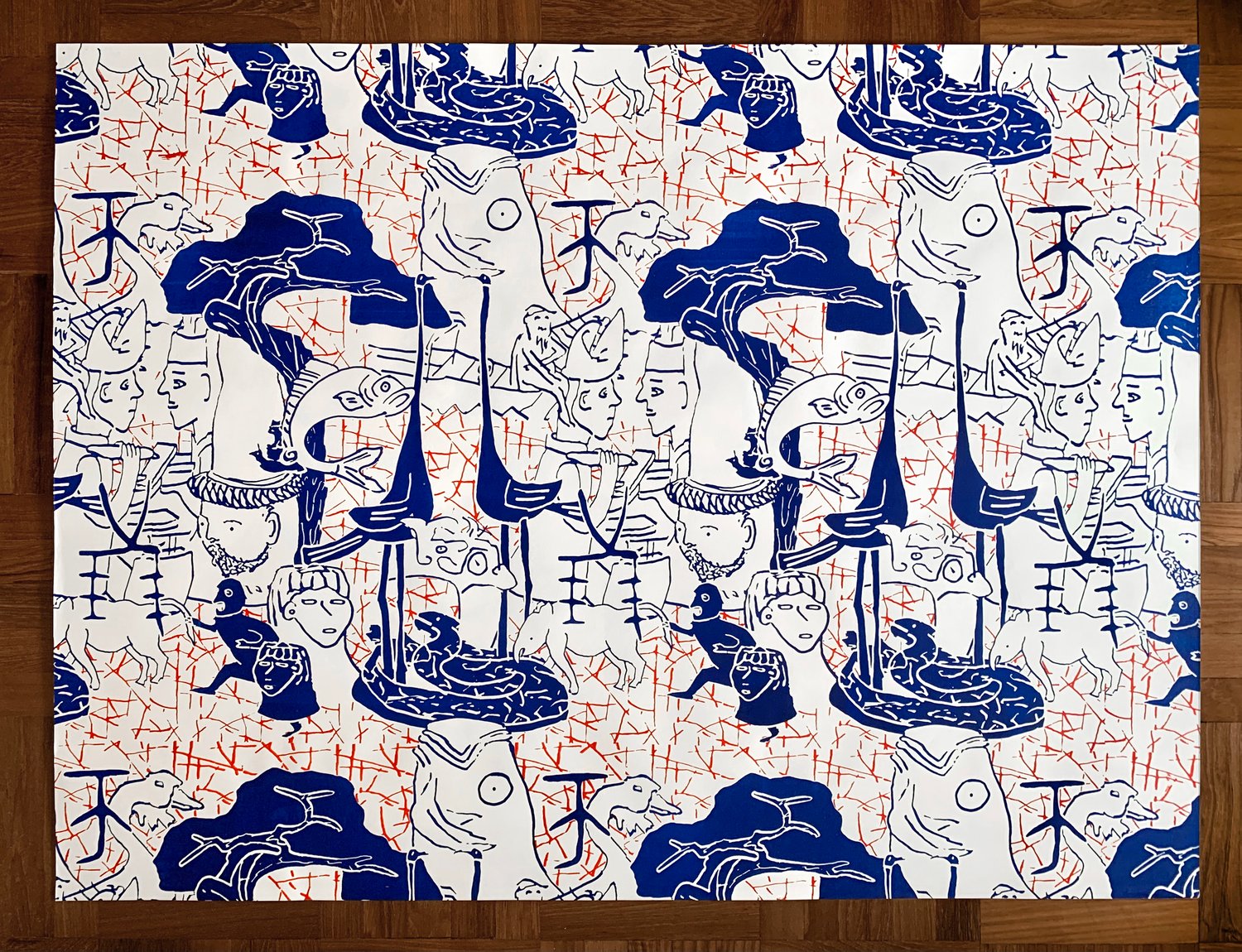 Image of drawing-artefacts-modular-pattern #4