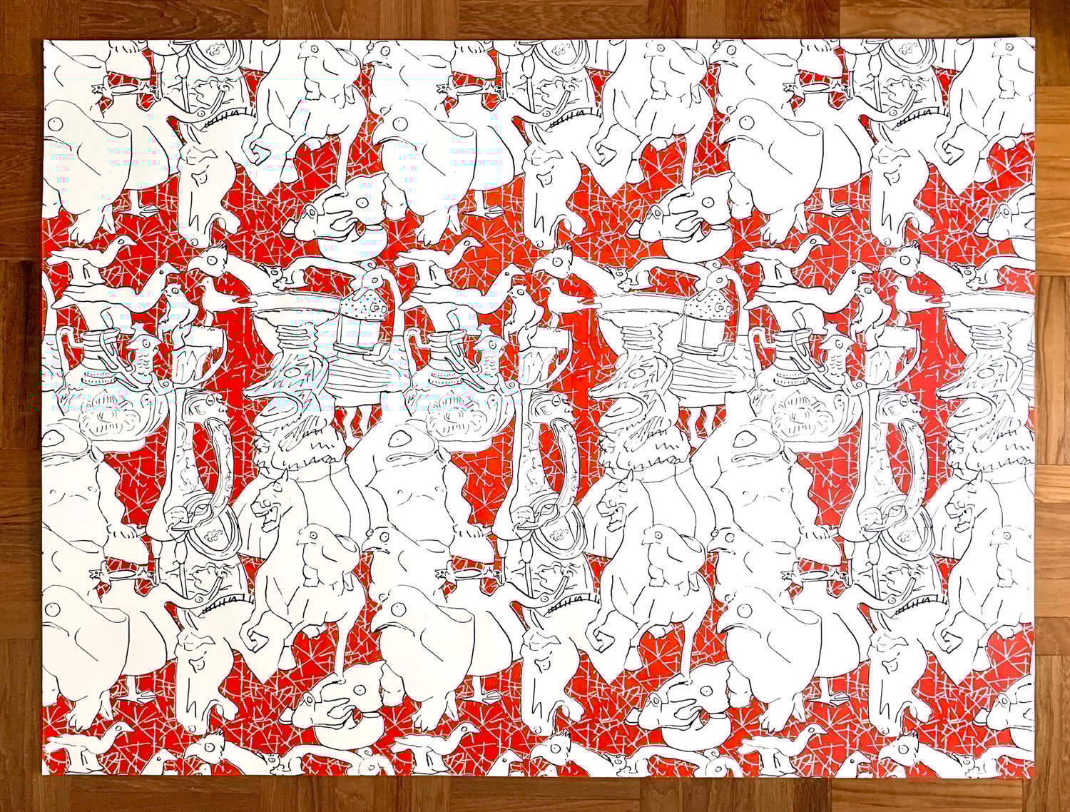 Image of drawing-artefacts-modular-pattern #5