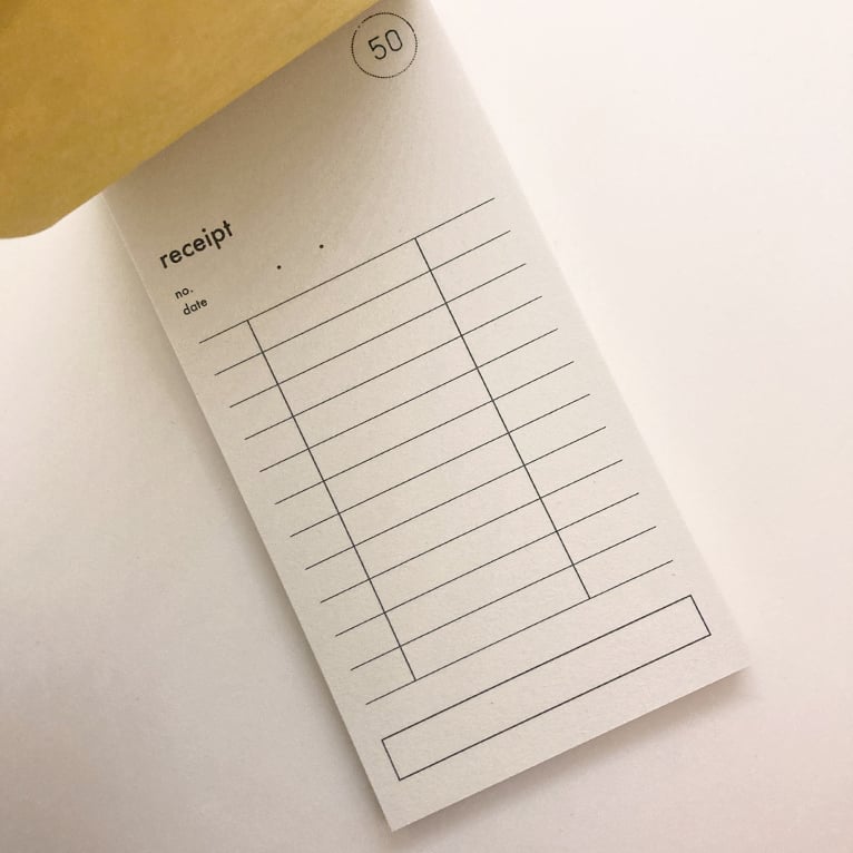 Image of Classiky - Drop Around Receipt Pad