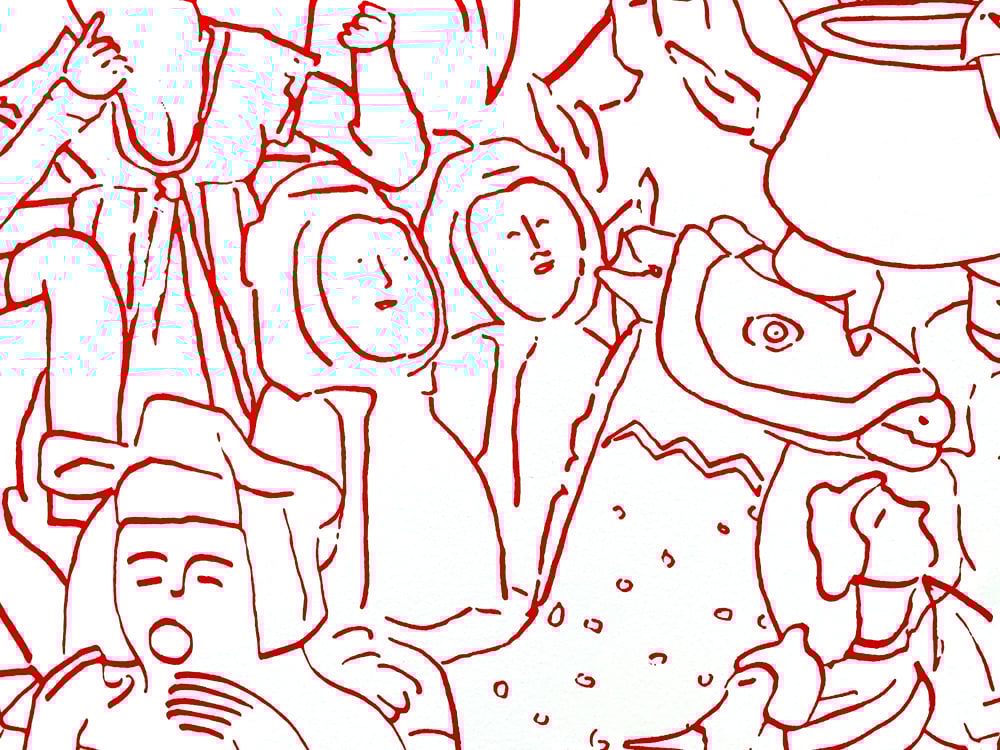 Image of drawing-artefacts-modular-pattern #7