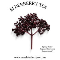 Unsweetened Organic Elderberry Iced Tea 
