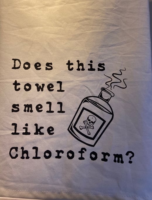 Does This Towel Smell Like Chloroform Hang Tight Towel®