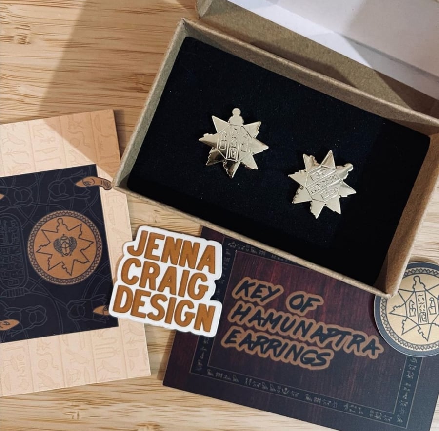 Image of *PRE-ORDER* Key of Hamunaptra Earrings