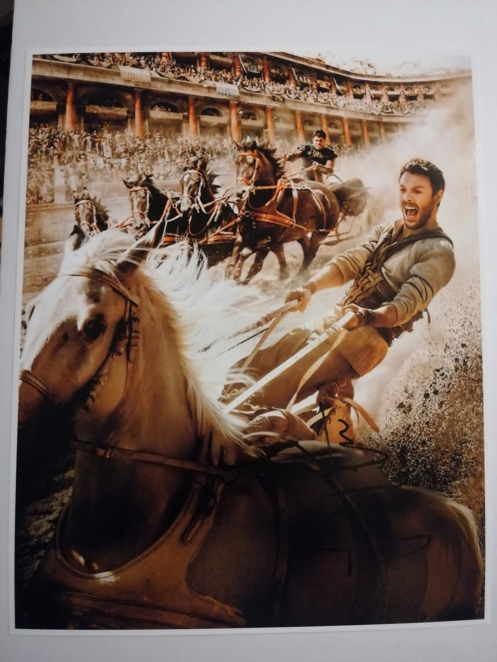 Jack Huston Signed Ben-Hur 10x8