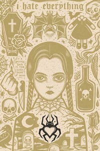 Image 1 of Wednesday - Icon Print - Black Heart Variant