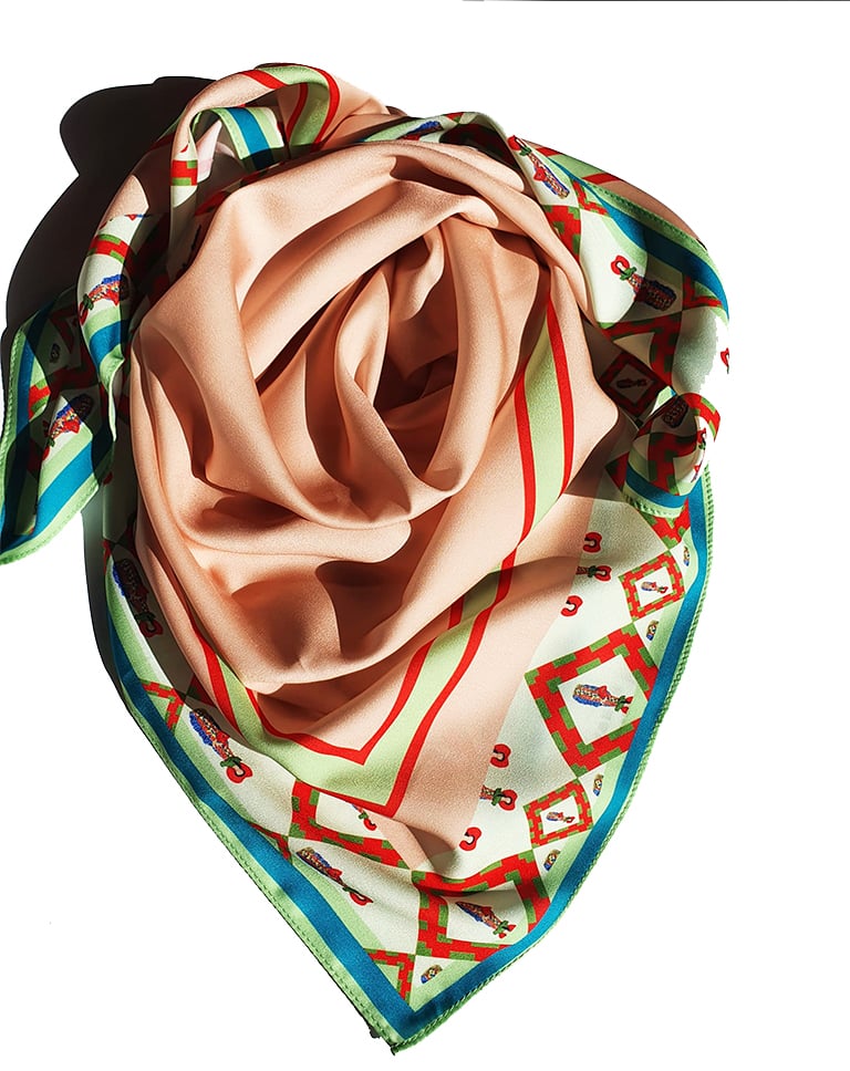 Gaudi Print Faceless Doll Scarf Image 2