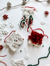 Image 3 of Woven Holiday Ornaments/Mini Wall Hangings (70% OFF)
