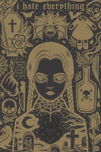 Image 1 of Wednesday - Icon Print - BLACKEST Heart Variant
