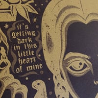 Image 2 of Wednesday - Icon Print - BLACKEST Heart Variant