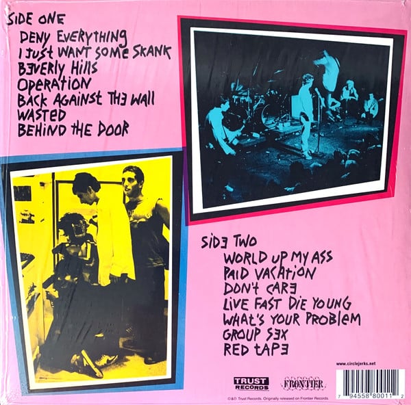 Image of Circle Jerks ‎– "Group Sex" Lp  (40th  Anniversary)