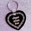 Edgar Allan Hoe Heart Keychain